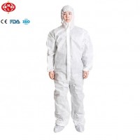 Non-woven disposable coverall protective clothing with FDA,ISO13485,CE for cleaning room, lab, construction